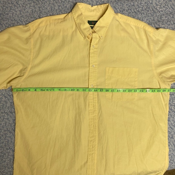 J Crew‎ Mens XL Yellow Cotton Long Sleeve Button Down Casual Shirt - Picture 5 of 14